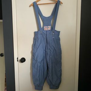 Vintage Odlo Of Norway Ski Suit Capris Suspenders One Piece XS Salopettes